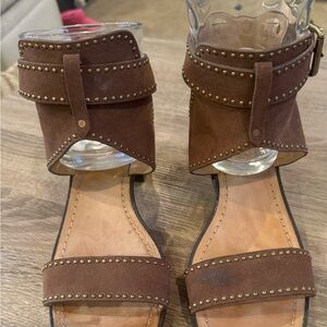 Banana Republic Brown Studded Sandals Suede Sandals